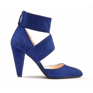 Jill Stuart Blue Suede Heels